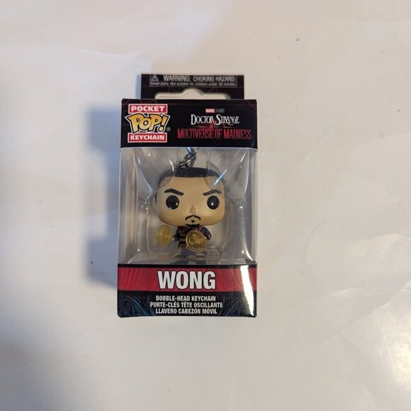 NWT Funko Pop Wong Dr. Strange Marvel Multiverse Disney Mini Figure Keychain - Picture 2 of 5